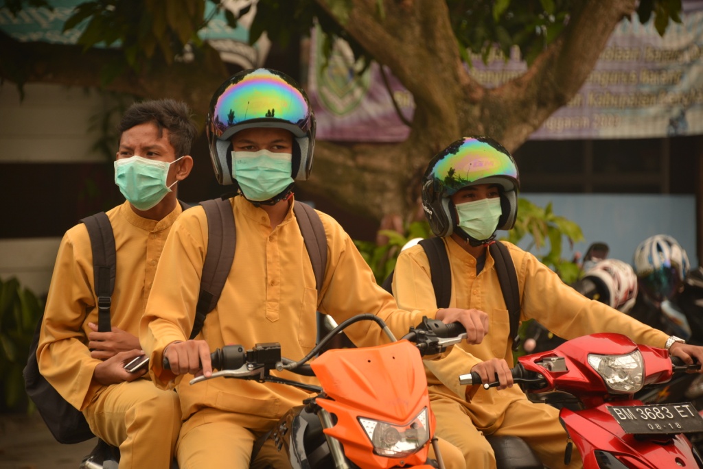 Kabut Asap di Bengkalis Makin Pekat, Udara Tidak Sehat, Sekolah Diliburkan